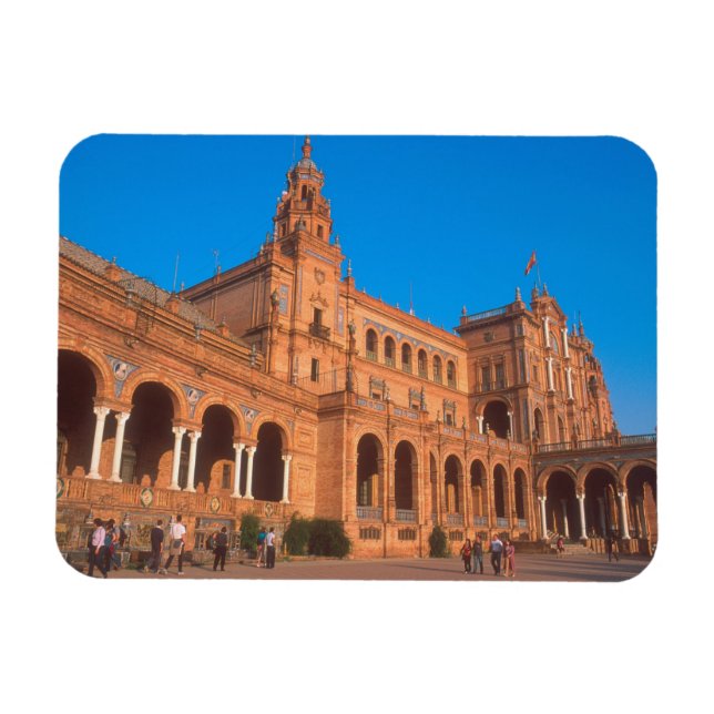 Plaza de Espana in Seville, Spain. Magnet (Horizontal)