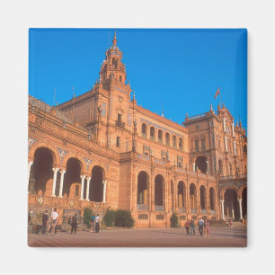 Plaza de Espana in Seville, Spain. Magnet