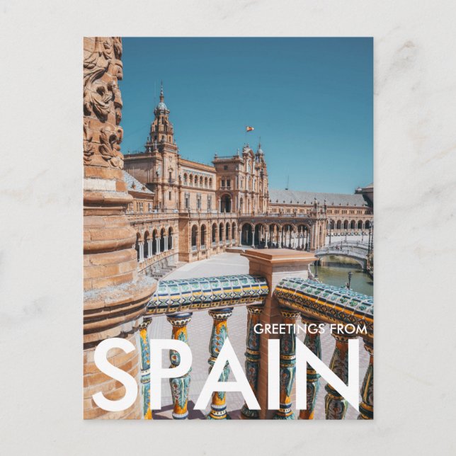 Plaza de España, Sevilla, Spain Postcard (Front)