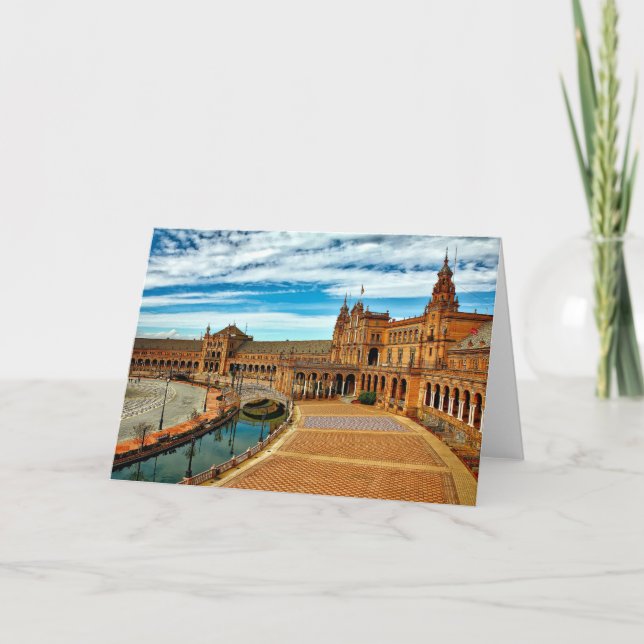 Plaza de Espana, Seville. Spain Card (Front)