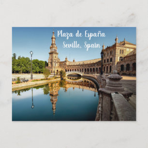 Plaza de España Seville Spain Landmark  Postcard