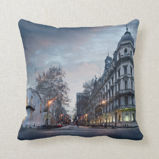 Plaza De Mayo Square Throw Pillow