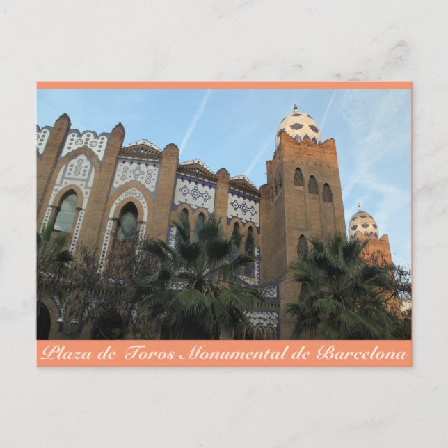 Plaza de Toros Monumental, Barcelone, Carte postal (Devant)