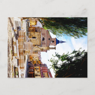 Plaza del Grano and Santa Maria del Camino Holiday Postcard