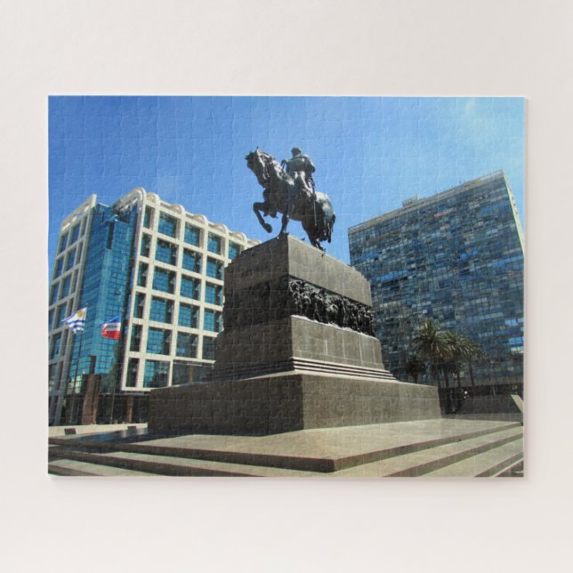 plaza independencia montevideo jigsaw puzzle (Horizontal)
