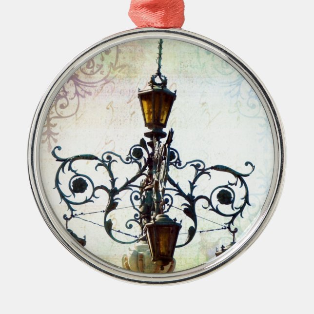 Plaza Light 4 Metal Ornament (Front)