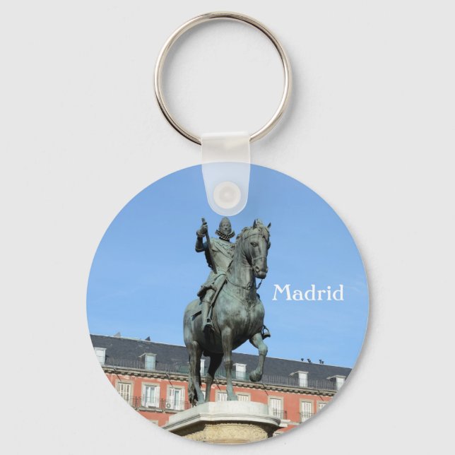 Plaza Mayor, Madrid Keychain (Front)