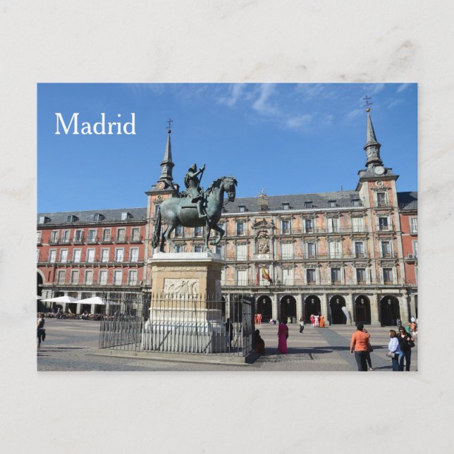 Plaza Mayor, Madrid Postcard (Front)