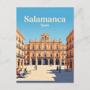 Plaza Mayor Spain Postcard