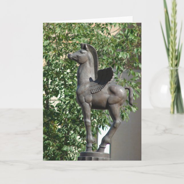 Plaza Winged Horse Card (Front)