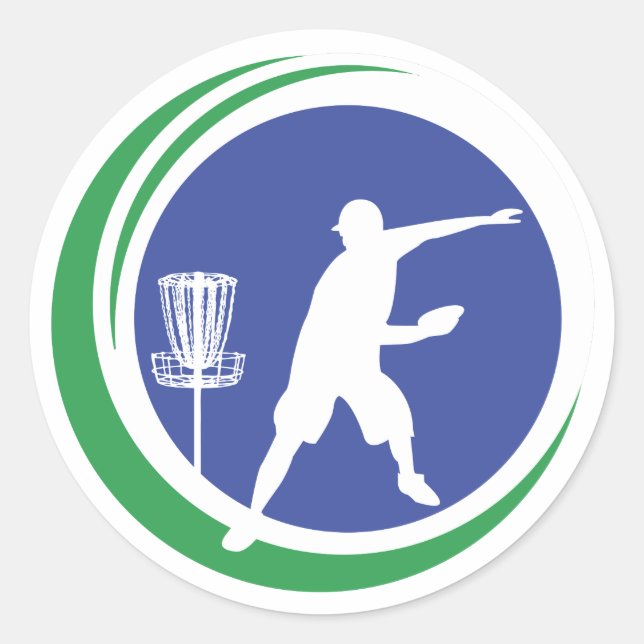 PLDGA Logo Classic Round Sticker (Front)