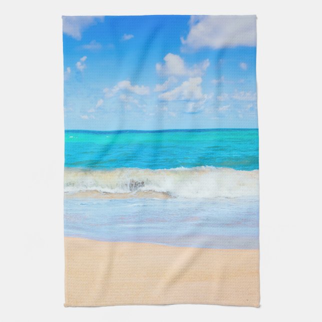 Pleasant Beach Kitchen Towel (Vertical)