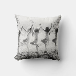 PLEASANT DREAMSwoman, pagan, spiritual, dance, wil Throw Pillow