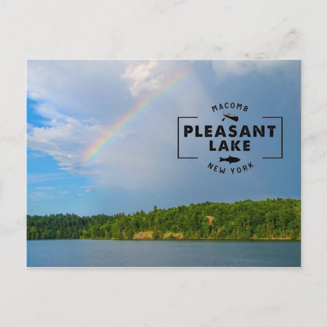 Pleasant Lake Rainbow postcard (Front)