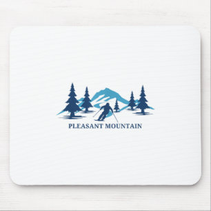 Pleasant Mountain Maine Ski Resort Skiing Skier _1 Mouse Pad