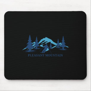 Pleasant Mountain Maine Ski Resort Skiing Skier  Mouse Pad