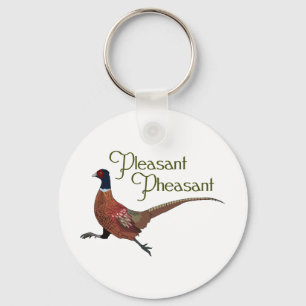 Pleasant Pheasant Keychain