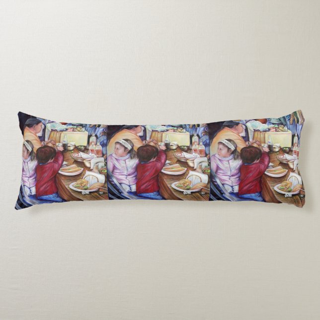 Pleasant Picnic, Mexico Body Pillow (Front)