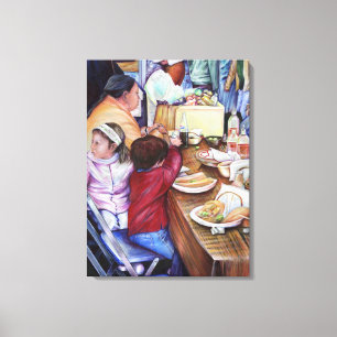 Pleasant Picnic, Mexico Canvas Print