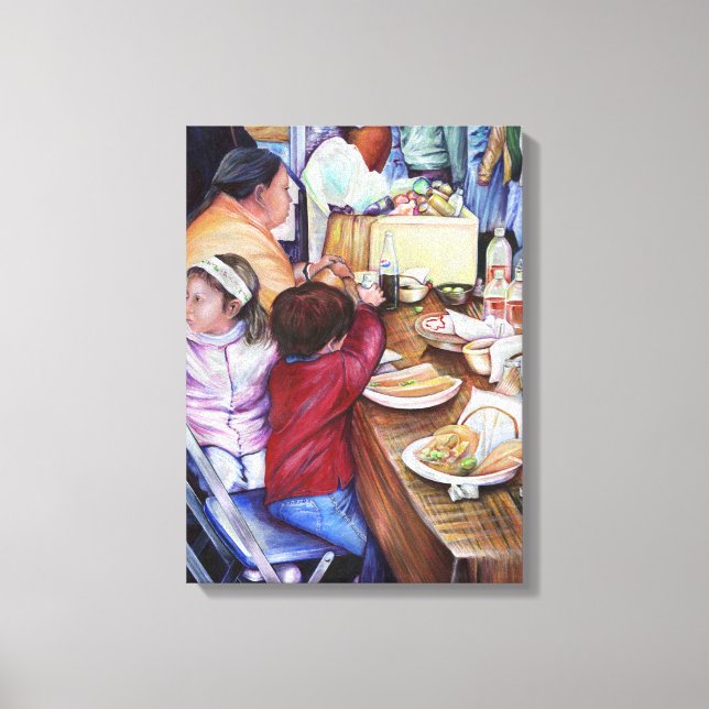 Pleasant Picnic, Mexico Canvas Print (Front)