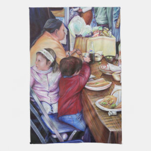 Pleasant Picnic, Mexico Kitchen Towel