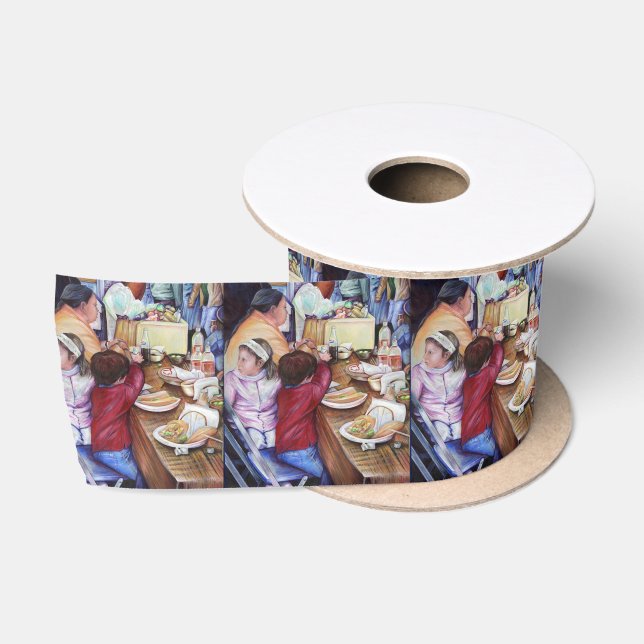 Pleasant Picnic, Mexico Satin Ribbon (Spool)