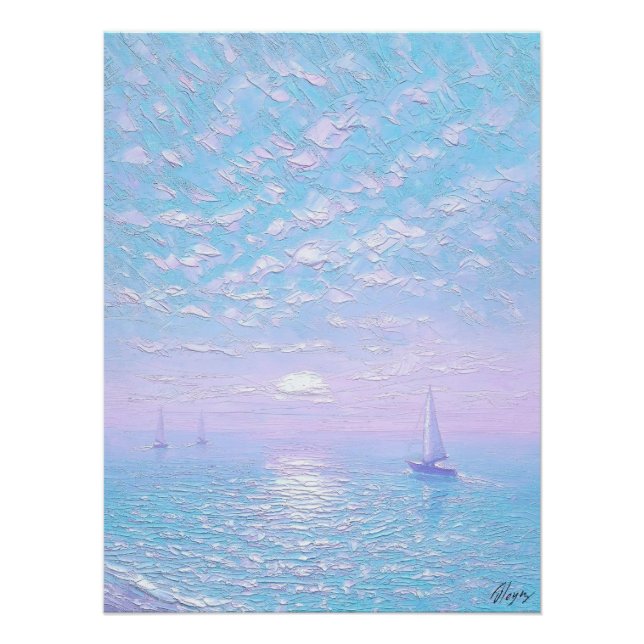 Pleasant seascape poster (Front)