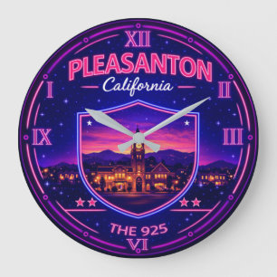 Pleasanton California  Large Clock