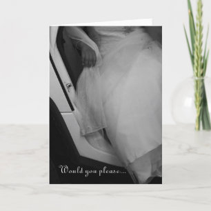 Please be My Hostess Wedding Invitation