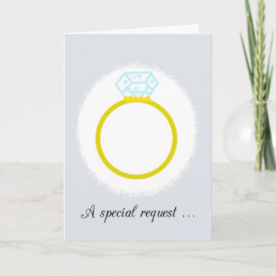 Please Be My Ring Bearer Invitation card.