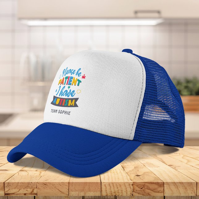 Please Be Patient I Have Autism Custom Matching Trucker Hat (Please Be Patient I Have Autism Custom Matching Trucker Hat)