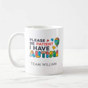 Please Be Patient I Have Autism Multicolor Puzzles Coffee Mug