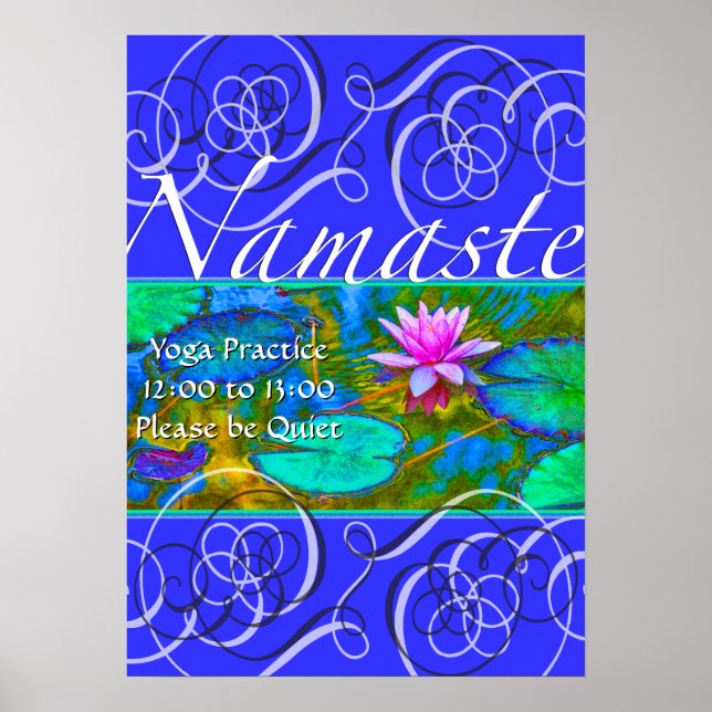 Please Be Quiet Yoga Practice in Session Studio Poster (Front)