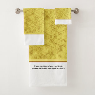 please be sweat and wipe the seat! bath towel set