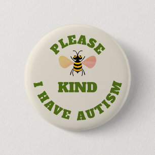 Please bee kind 2 inch round button
