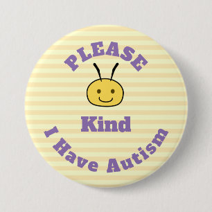 Please bee kind 3 inch round button