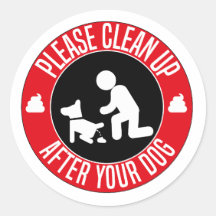 please clean after your dog