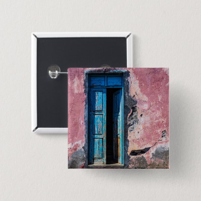 Please Come In 2 Inch Square Button (Front & Back)