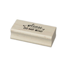 Please Do Not Bend - Self Inking Rubber Stamp