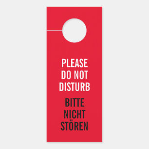 Please do not disturb and clean my room reversible door hanger