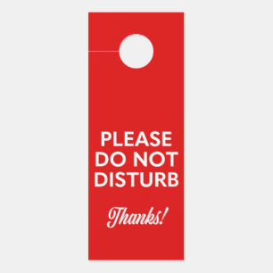 Please Do Not Disturb Door Hanger
