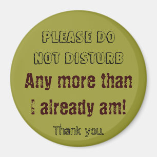 Please do not disturb magnet