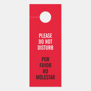 Please do not disturb or clean my room reversible  door hanger
