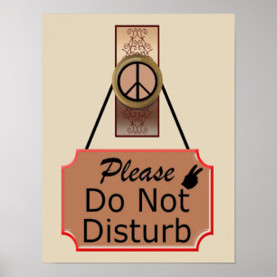 Please Do Not Disturb Poster