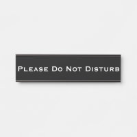 Please Do Not Disturb Removable Plate Door Sign