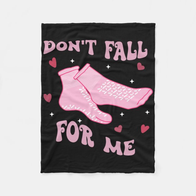 Please Don't Fall For Me -funny Rn Pct Cna Nurse  Fleece Blanket (Front)