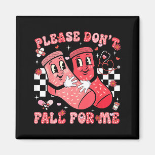 Please Don't Fall For Me Nurse Non Slip Socks Vale Magnet