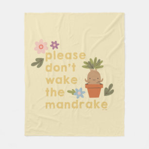 Please Don't Wake The Mandrake Fleece Blanket