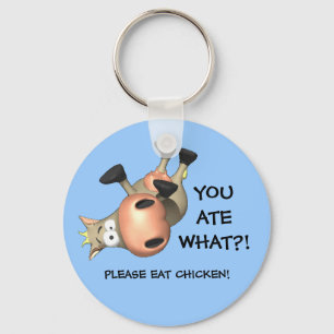 Please eat chicken! keychain