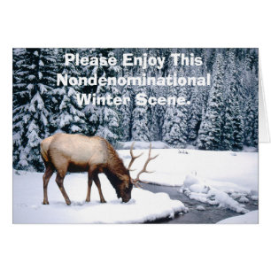 Please Enjoy This Nondenominational Winter Scene.